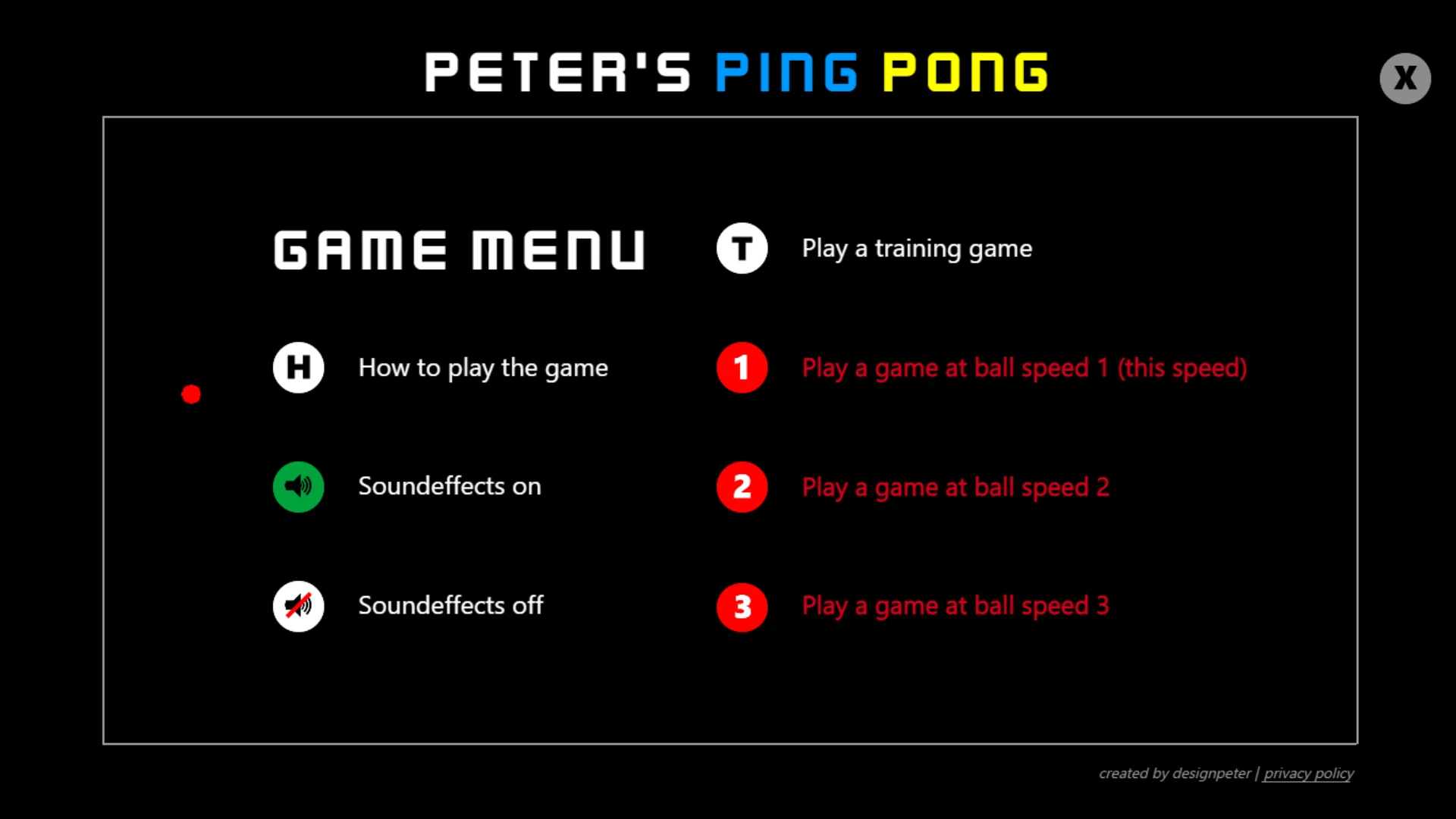 Peters Ping Pong screenshot